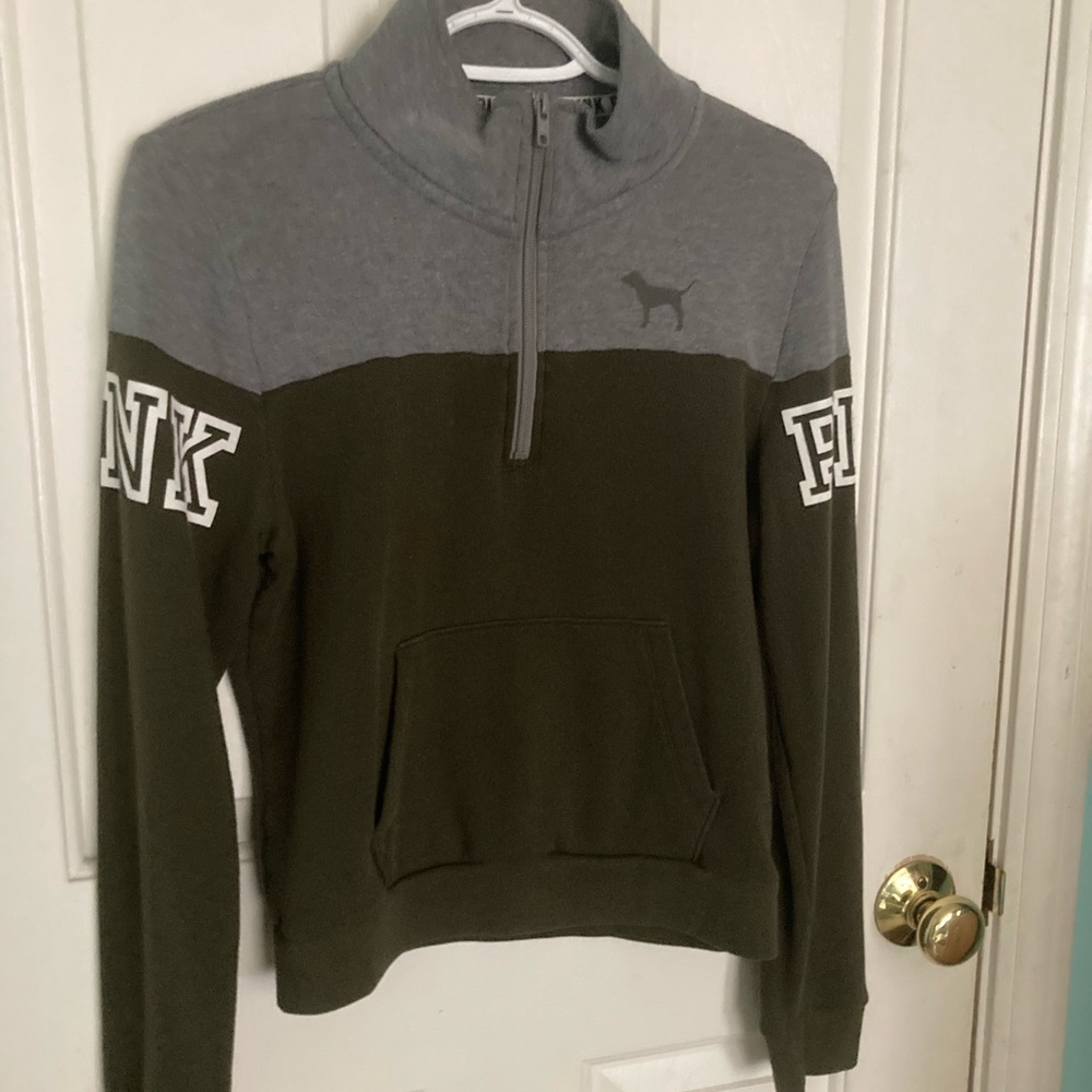 Pink olive and grey sweatshirt